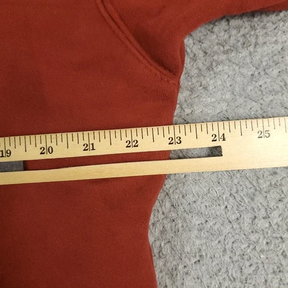 Columbia Sweater Mens Size Medium Red/Orange 1/4 Zip Up Pullover Sweatshirt - Picture 7 of 9